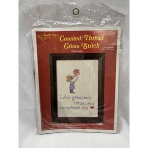 VTG‎ Needle Magic Counted Thread Cross Stitch Kit TREASURES Art. 803 5"x7"